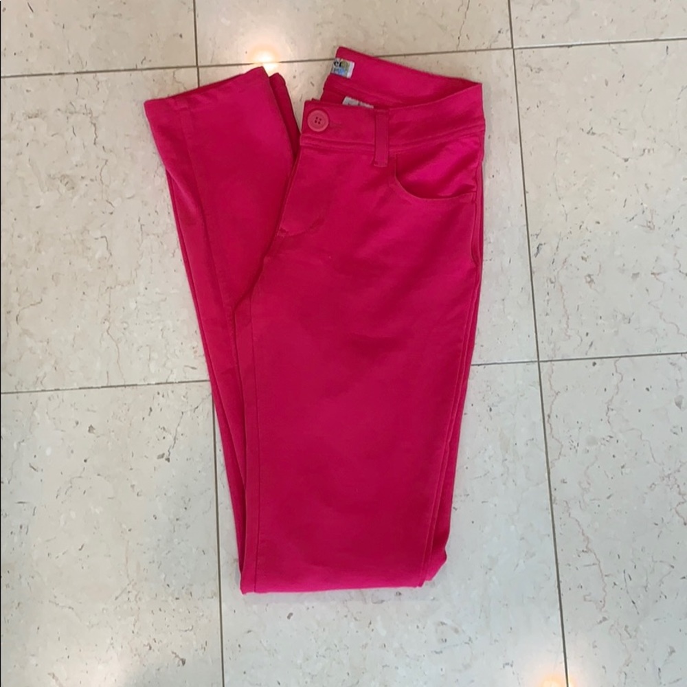 Pink stretch pants size small